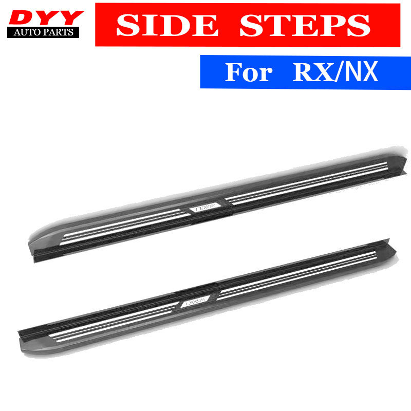 适用15-25款Rx300脚踏板雷克萨斯改装专用带标Nx200侧踏板配件