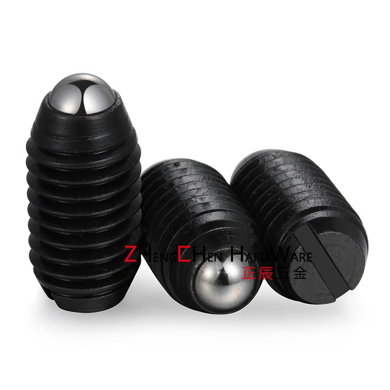 一字槽球头柱塞 定位弹珠 波珠螺丝 弹弓销C-BPES6 /C-BPEU 8 10