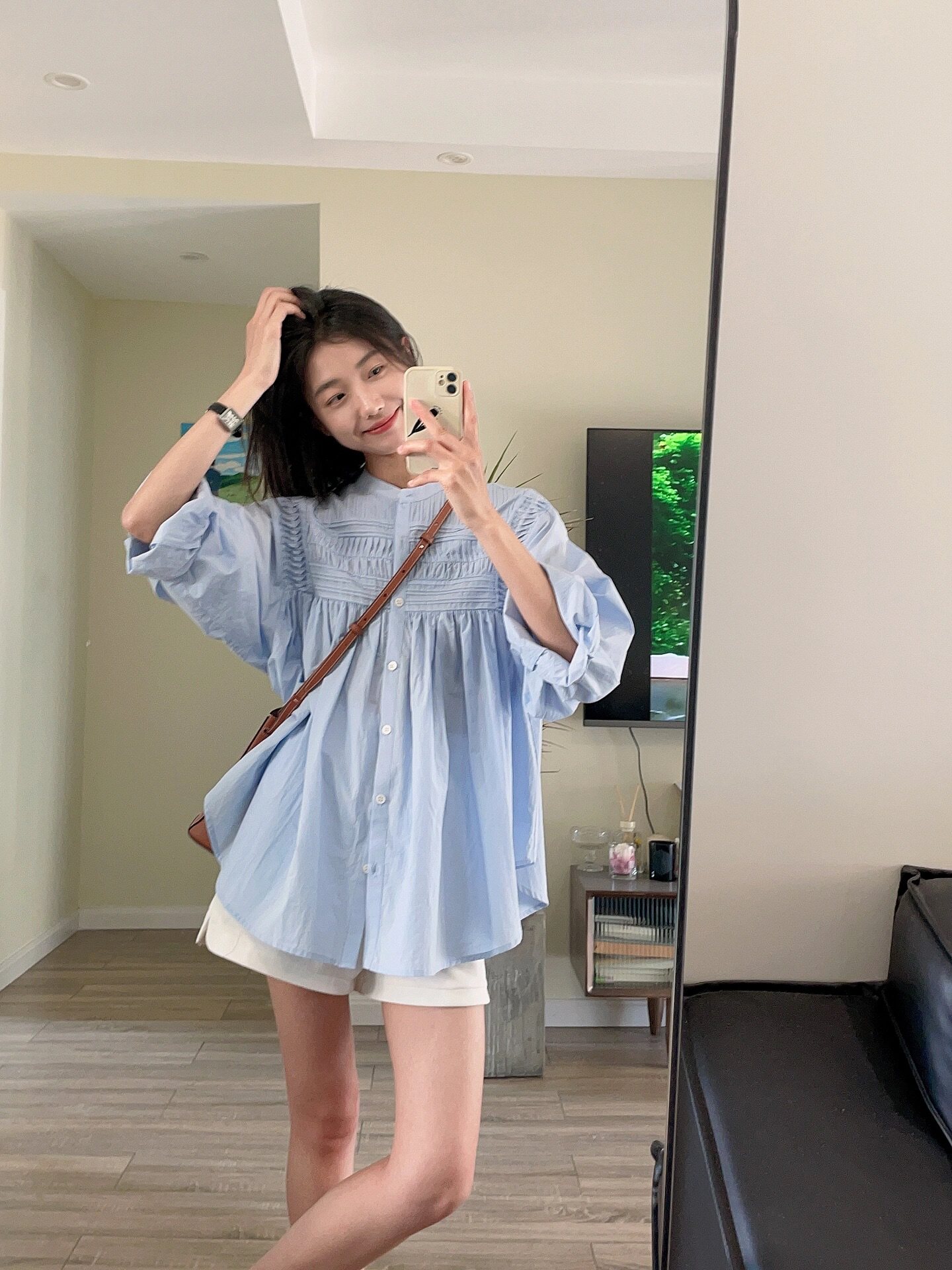ok好好法式高级感长袖衬衫上衣女
