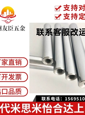 替代米思米线性导向轴一端台阶两端内螺纹型PSFAA8/10/12/13/15