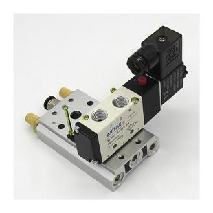 08DC24V气阀二位五通换向阀12VAC220V 气动电磁控制阀4V210