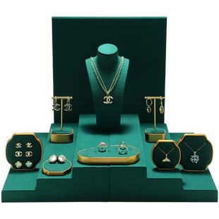 南卉定制珠宝展示道具专柜台橱窗首饰展示架首饰托盘产品专拍链接