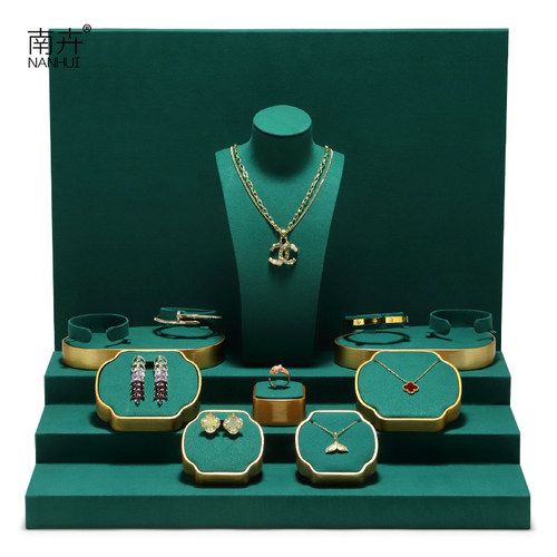 南卉珠宝展示道具定制背板梯形架