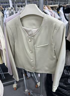 MO&ROSY 【甜美物语】 百搭圆领个性外套MR327X021