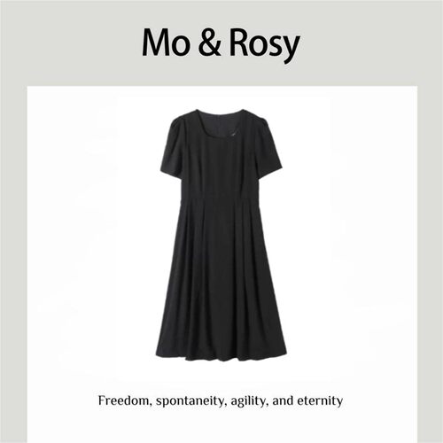 MO&ROSY【夏语冰蝉】气质百搭宫廷风连衣裙MR512W022