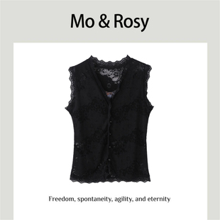 MO&ROSY【奶绒陷井】百搭气质蕾丝马甲 MR417J096