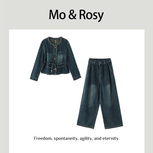 MO&ROSY【墨话时里】 百搭流苏个性牛仔MR821L098