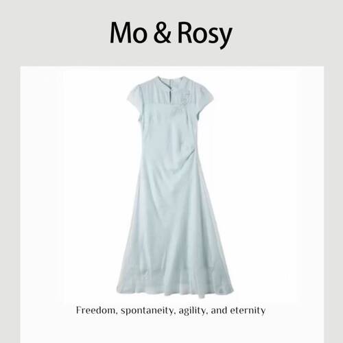 MO&ROSY【半岛夏梦】气质新中式优雅连衣裙MR513X092