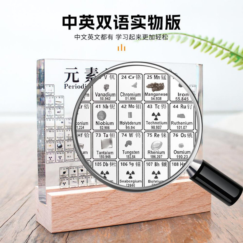 中英文双语透明亚克力化学周期表
