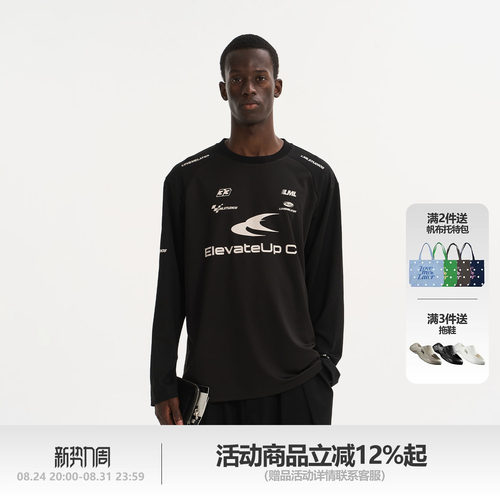 LMLSTUDIOS赛车元素球衣长袖T恤