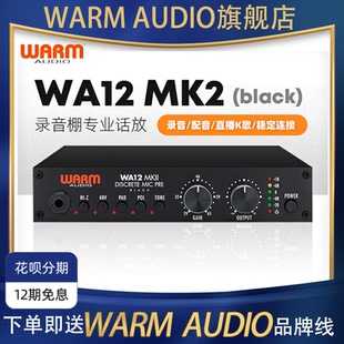 单通道话筒放大器录音棚主播直播话放 Warm Audio WA12 MKII