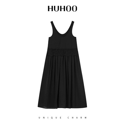 呼呼huhoo天丝连衣裙侧