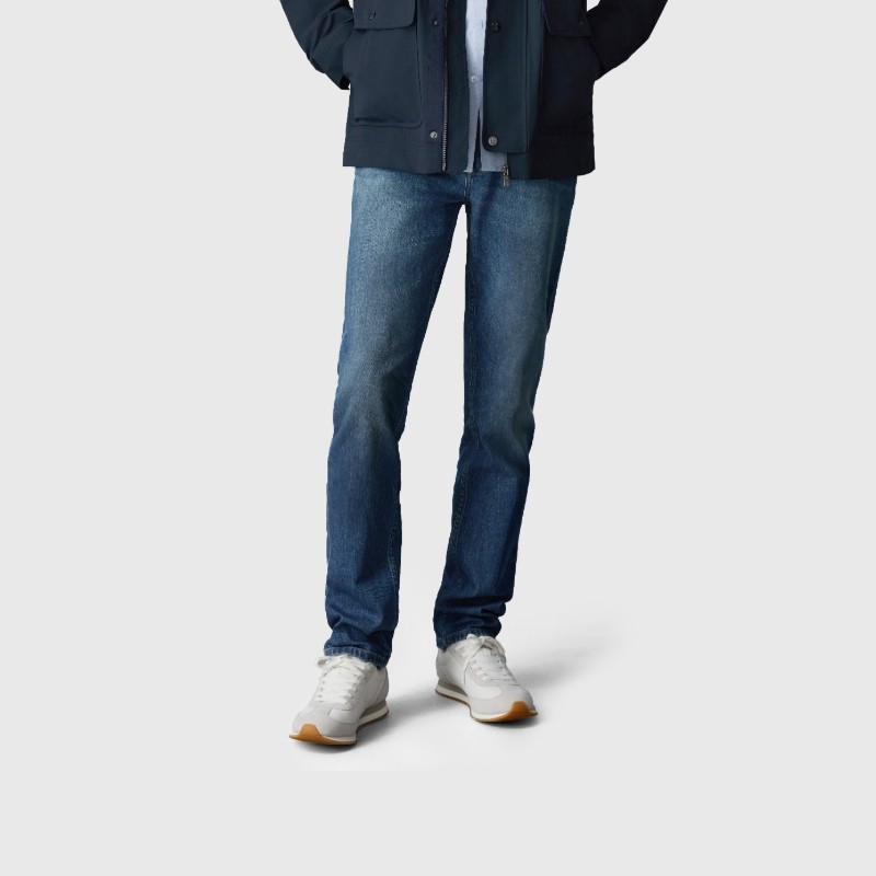 东方甄选牛仔裤子男款长裤直筒裤蓝色休闲宽松秋装早秋穿搭新款