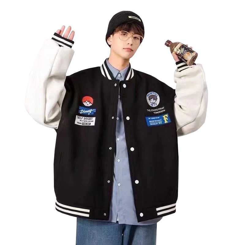 Jeanswest Z 真维斯 情侣款 复古美式飞行员夹克外套 棒球服 天猫优惠券折后￥69.9包邮（￥169.9-100）多色可选