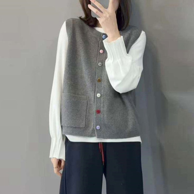 独特漂亮毛衣开衫针织衫马甲