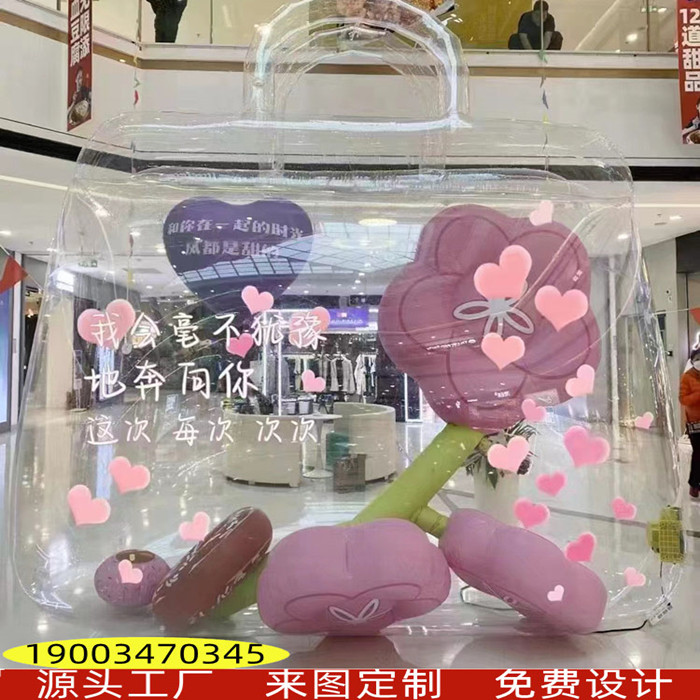 充气花朵气模定制卡通仿真植物大型网红春天打卡商场美陈悬挂装饰图片