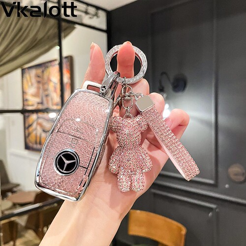 奔驰e300l钥匙套c260l车a200l壳glc包gla扣gle350专用glb220女180