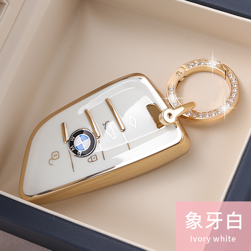 适用宝马钥匙套3系5系三x1x3x4x5五女士刀锋320li车525/530扣高档