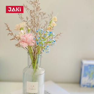 JAKI佳奇积木花茉莉铃兰拼装永不凋零的花束摆件女朋友七夕节礼物