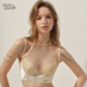加长香槟色满钻挂脖文胸套装 Hidden Butterfly法式 内衣女难纾绮恋