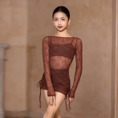 2025新款女童高级感拉丁舞练功服