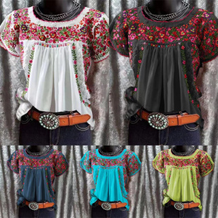 Crew Neck Loose Shirt多色圆领印花宽松T恤 Print Multicolor