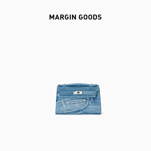 MarginGoods牛仔拼接手拿