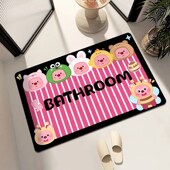 卡通loopy小海狸浴室地垫卫生间门口吸水防滑家用脚垫进门门垫