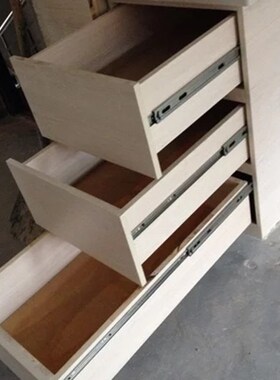 20寸 50cm重型三节滑轨道工业载重滑轨三节轨道抽T屉导轨51宽轨道