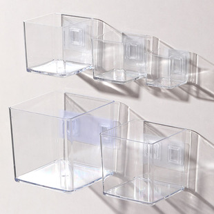 厨房置物架收纳盒壁挂亚克力透明窄长条调料瓶罐筷子刀叉餐具卷纸