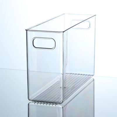 收纳箱透明窄长瘦高储物盒
