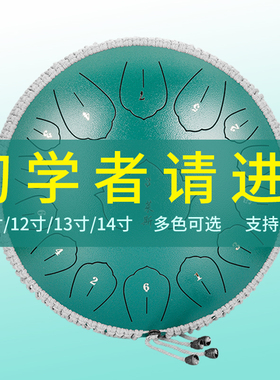 空灵鼓民族打击乐器14寸专业级手碟鼓小学生便携忘忧鼓梵音高音鼓
