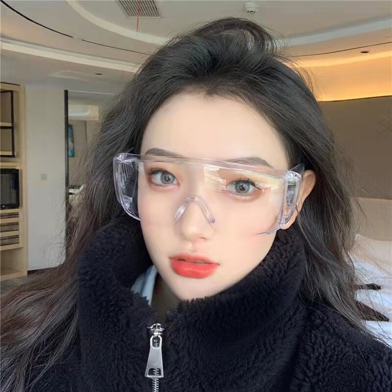 护目镜医用防护眼镜医护装备防尘隔离眼罩防雾防飞沫骑行面罩女cl