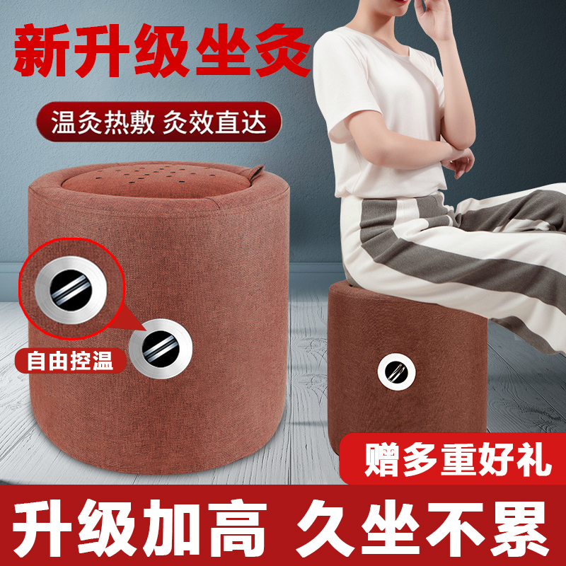 艾灸热敷理疗仪全身家用坐灸仪腰部控温加热蒲团坐垫随身熏蒸仪zt