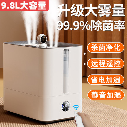 加湿器大雾量雾化器家用客厅卧室静音大容量喷雾器商用净化空气lh