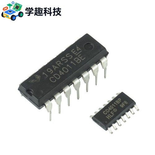 CD4011 逻辑IC 直插/贴片 4011 DIP-14 SOP-14 CD4011BE