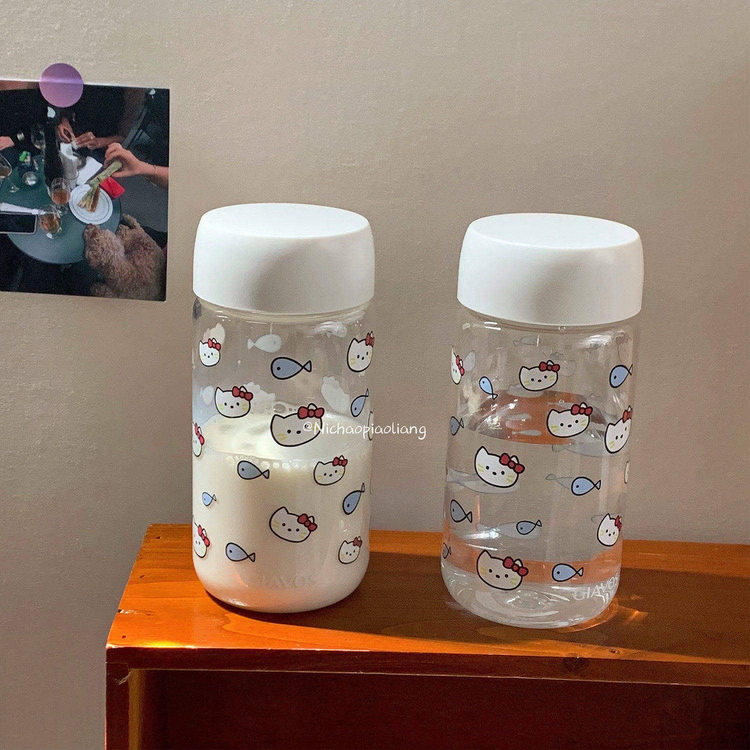 原创夏天塑料水杯Tritan耐高温杯子女生高颜值便携透明随行咖啡杯