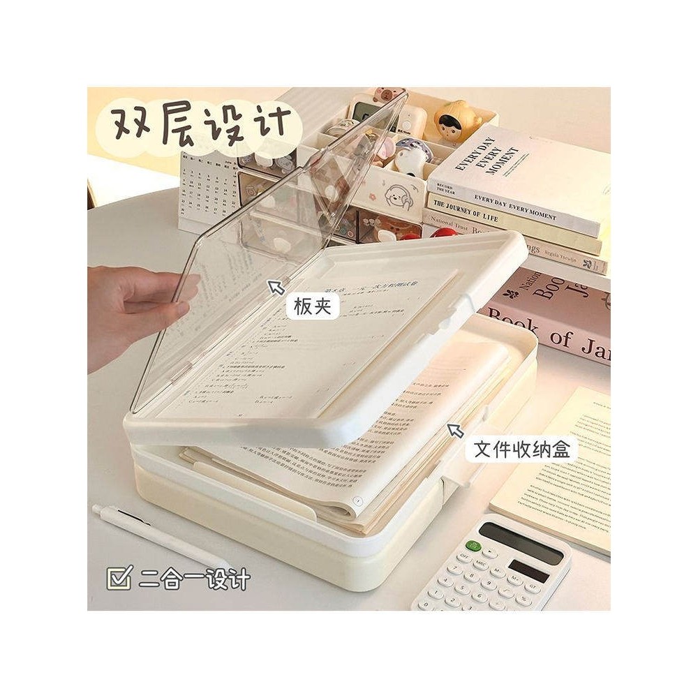 小学生垫板试卷书写夹板桌面多功能文件夹双层设计a4纸资料收纳盒,文具电教/文化用品/商务用品,文件夹/试卷夹,淘宝优惠券,粉丝福利购,淘宝优惠卷