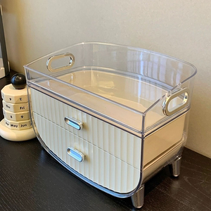 桌面化妆品收纳盒首饰盒口红置物架护肤品储物盒2023新款收纳神器