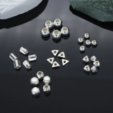 Аксессуар, глянцевые бусины ручной работы, браслет, ожерелье, серебро 925 пробы