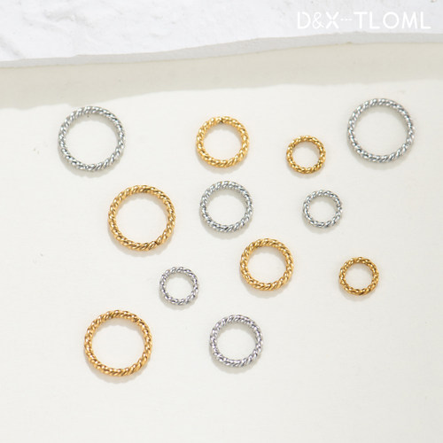 316钛钢精抛焊接麻花闭口圈