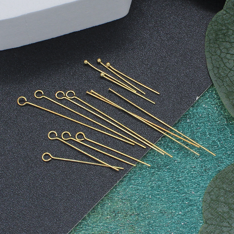 真18K包金球针9针T针保色圆头针