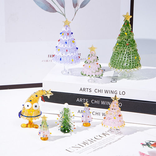 琉璃圣诞树手工摆件礼品