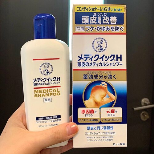 日本购乐敦Medic H头皮护理洗发水 温和清洁清爽洗发露舒缓型