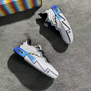 Anta安踏 KAI 2 欧文二代  减震耐磨防滑低帮 篮球鞋 男款 白黑蓝