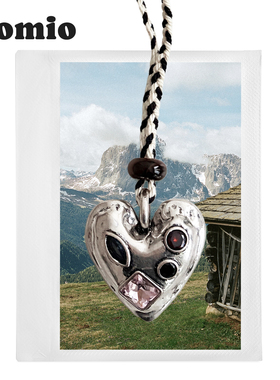 flomio爱心锆石长项链毛衣链