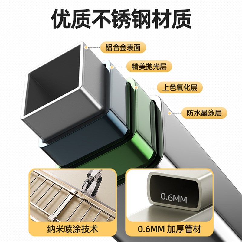 依派简易单杆式落地晾衣架室内阳台铝合金伸缩嗮衣架家用卧室挂衣
