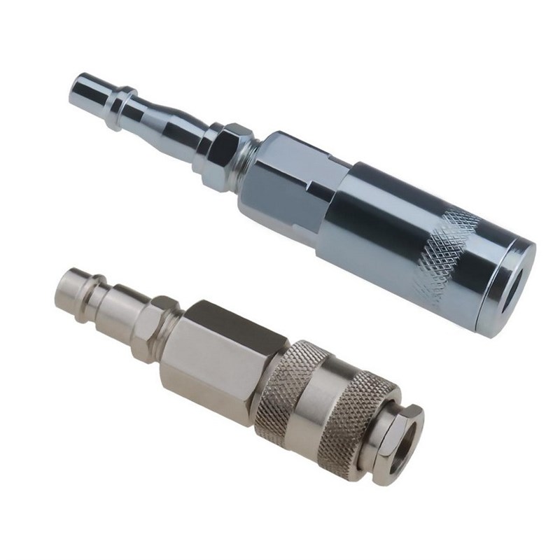 4pcs 欧式+英式BSP1/4 快速接头 母接公头气动接头