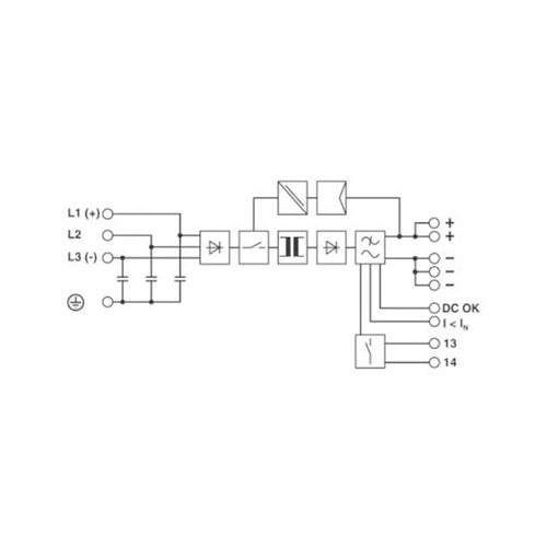 菲尼克斯 开关电源3相输出24 V DC/20-AQUINT-PS/3AC/24DC/20