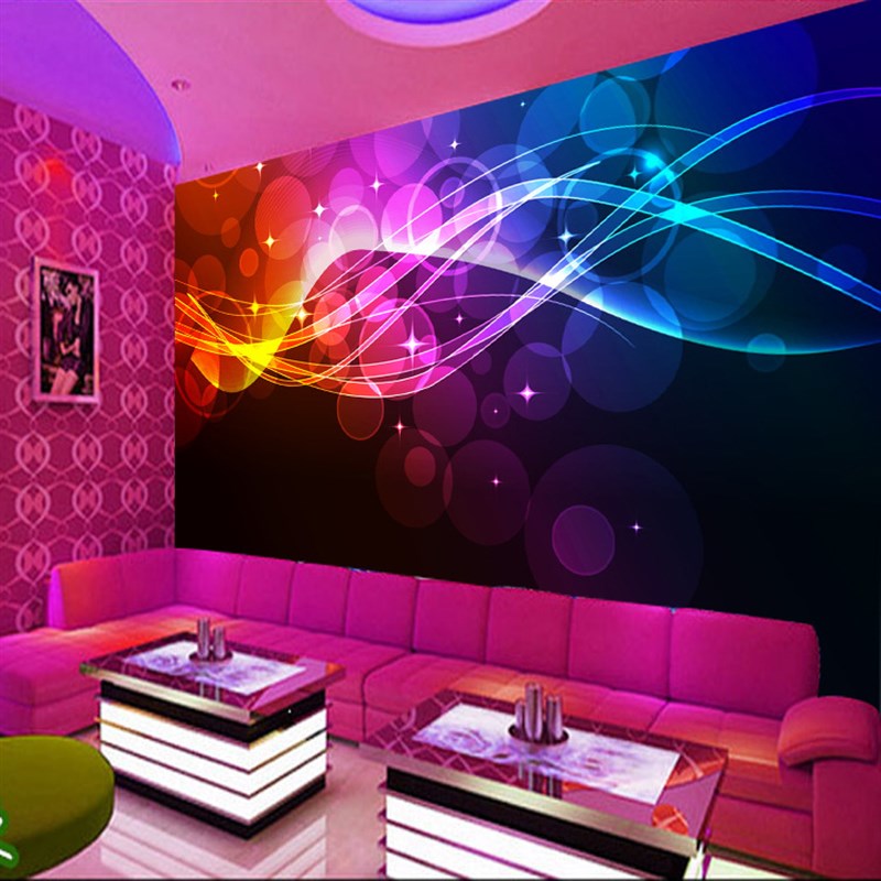 KTV酒吧3d立体墙纸电视背景无缝4d墙纸壁纸酒店宾馆主题包厢壁画